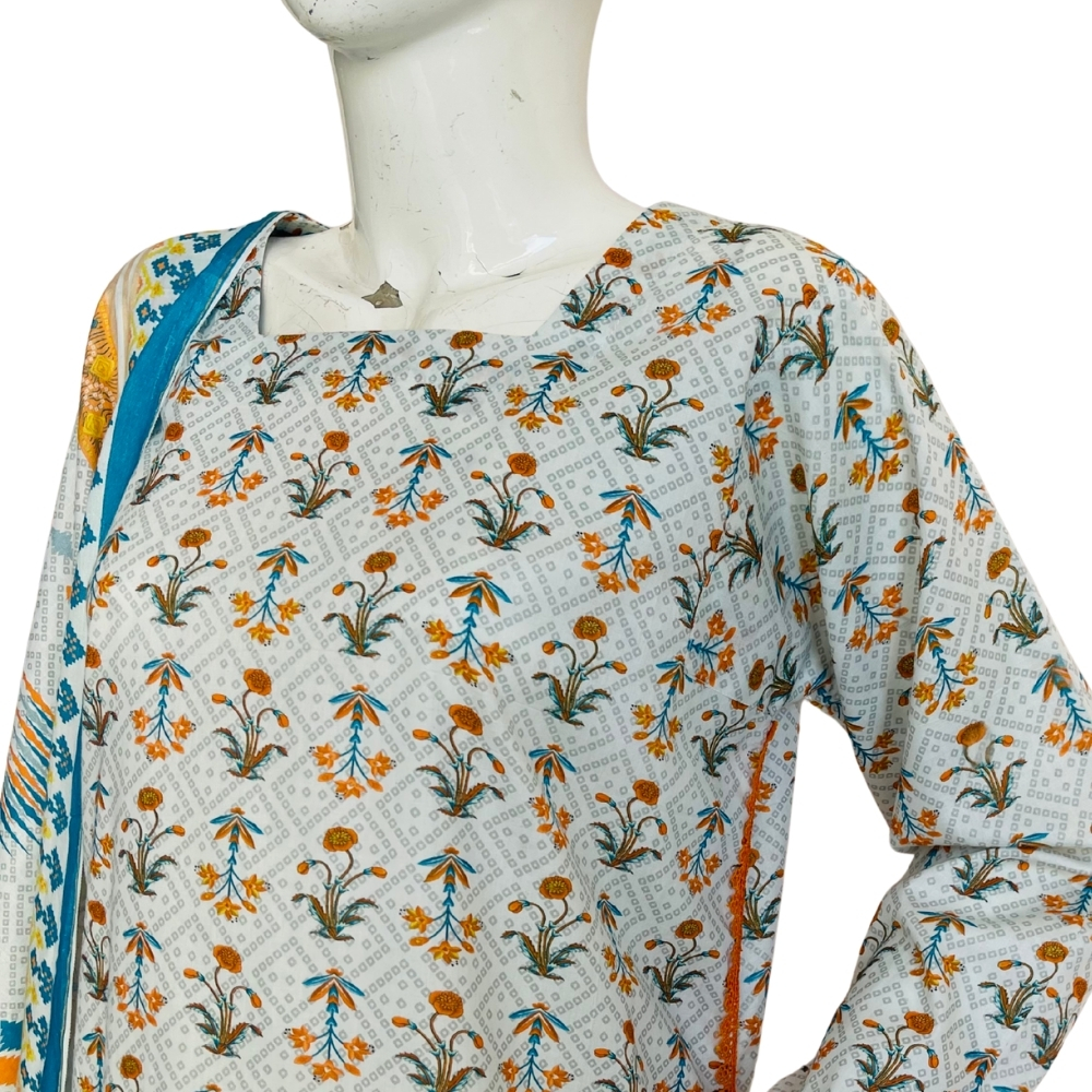 Printed 3Pcs lawn - Image 3