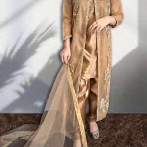 Front Open Gown on Net 4Pcs